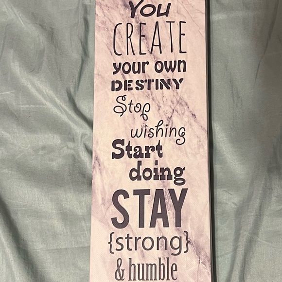 Motivation Canvas Sign (Grey) - Picture 3 of 5
